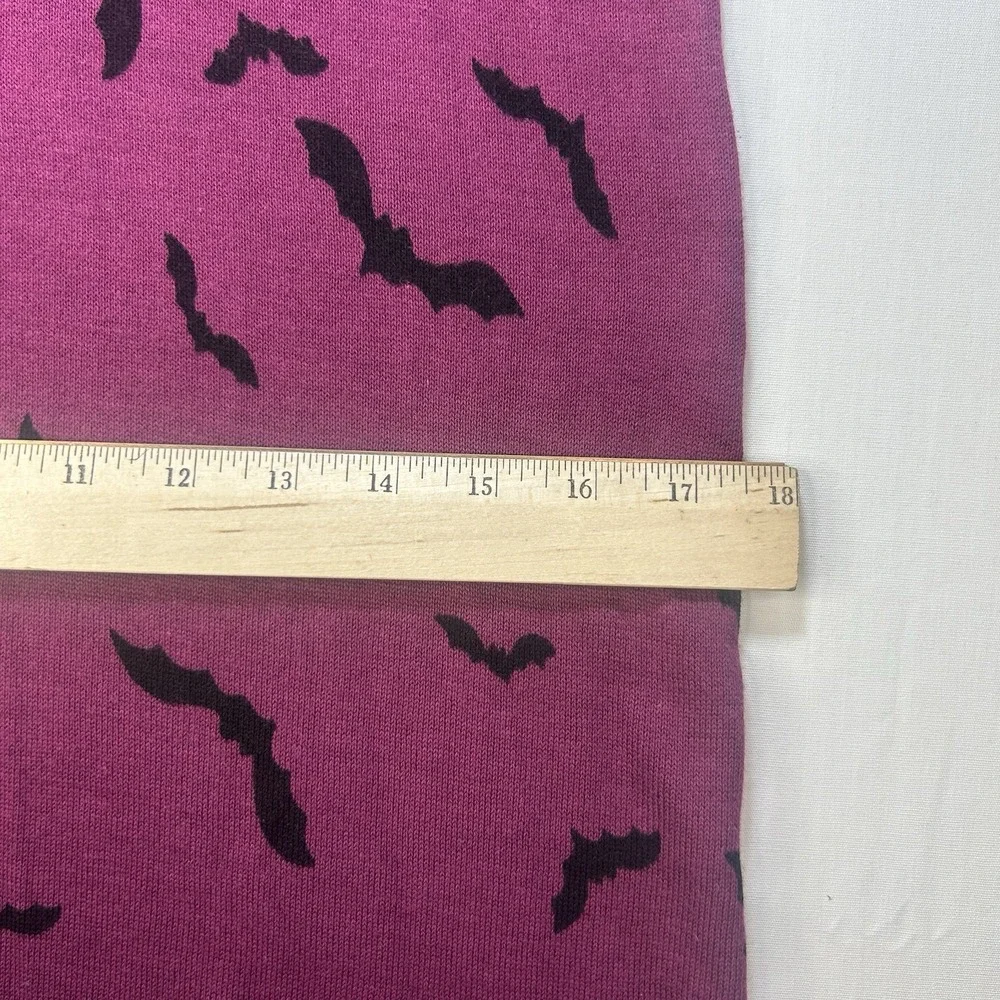 Modcloth Bat Dress Large Knit Midi Sweater Bodycon Purple Goth Witch Halloween - Picture 14 of 16